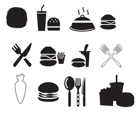food icons set