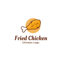 Chicken logo design. Fried chicken and Restaurant logo concept. Vector logo template. Fried chicken logo design vector illustration. 