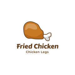 Chicken logo design. Fried chicken and Restaurant logo concept. Vector logo template. Fried chicken logo design vector illustration. 