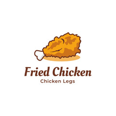Chicken logo design. Fried chicken and Restaurant logo concept. Vector logo template. Fried chicken logo design vector illustration. 