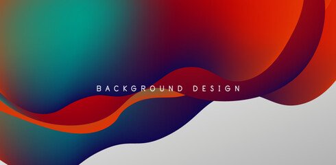 Fluid waves abstract background for covers, templates, flyers, placards, brochures, banners