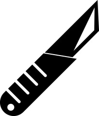 vector icon, cutter to cut cardboard trendy style illustration on white background..eps