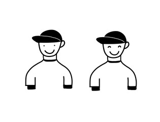 野球少年　上半身