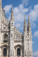 Fototapeta na wymiar The Milan Cathedral