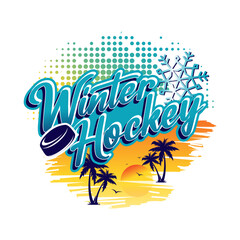 Winter And Summer Hockey Logo