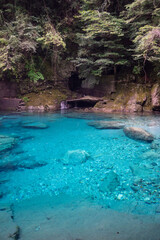 Naklejka premium 日本の原風景を思わせるとても美しい四国山地の風景