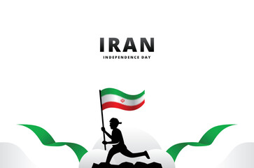 Happy Iran Independence Day Background For Greeting Moment