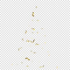 Fototapeta premium tinsel holiday Gold Foil serpentine ribbon star