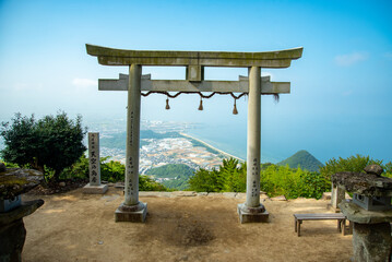 四国にある天空の鳥居で有名な高屋神社の美しい絶景