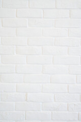 white brick wall background, interior design