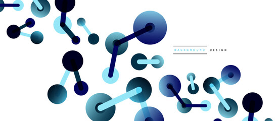 Network concept abstract background. Dots connection. Big data idea. Business template for wallpaper, banner, background or landing