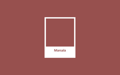 Color of the year MARSALA.
