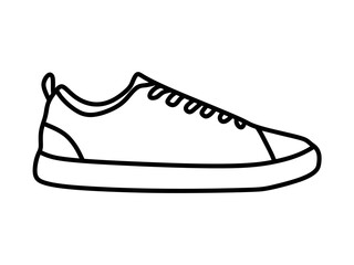 short strap shoe, shoe icon, simple shoe logo, line shoe icon