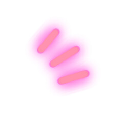 neon lighting shape element