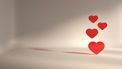 corazón rojo