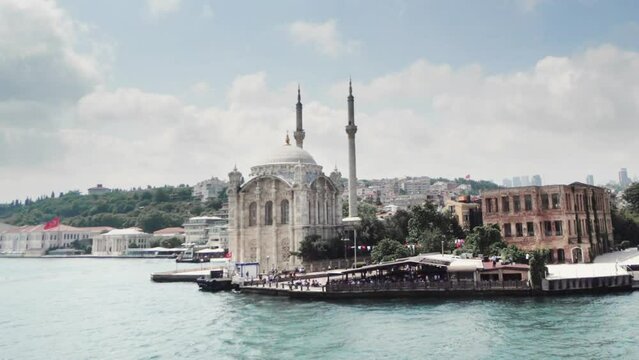 Ortakoy mosque, cami a landmark of Istanbul, Turkey