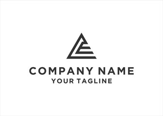 CE letter logo design vector illustration	

