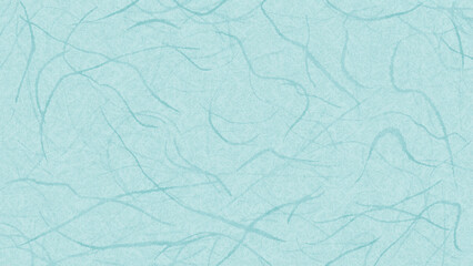 太い繊維の入った和紙風の背景・テクスチャー素材　8K UHDサイズ　薄い・明るい水色／青／青緑B