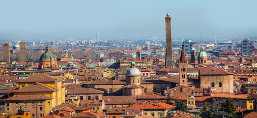 Torre degli Asinelli tower in Bologna in Emilia Romagna in Italy