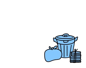 ゴミ箱　ゴミ袋　古紙