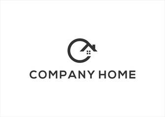 home logo vector. letter C and Home logo vector.