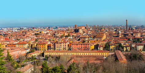 Fototapeta na wymiar Panoramic view of Bologna, Italy