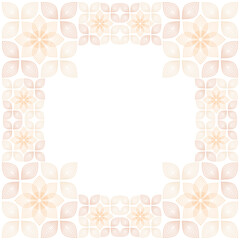 Beautiful flower frame, flower decorative ornament. element for design.