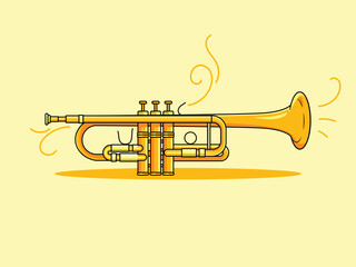 Obraz na płótnie Canvas trumpet Illustration Art