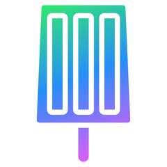 ice cream gradient icon