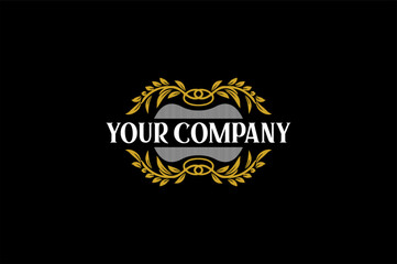 Royal Leaf Antique Logo Design