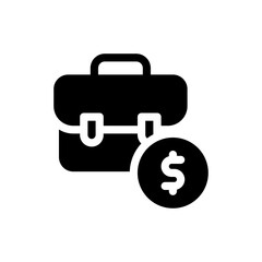 briefcase glyph icon
