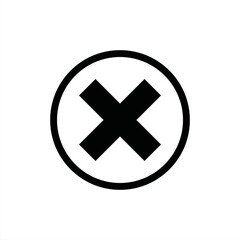 Cross mark icon PNG format.