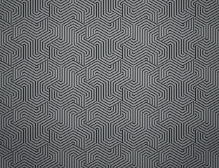 Abstract geometric pattern with stripes, lines. Seamless vector background. Black and gray ornament. Simple lattice graphic design