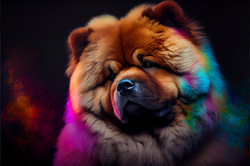 chowchow colorful