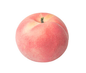 Fragrant Peach fruit on white background, Fresh White Peach on White Background PNG FILE.