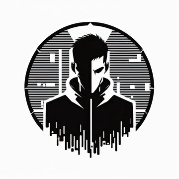 Hacker Logo create with generative AI