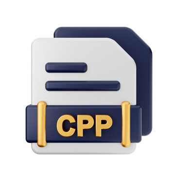 3d file type format cpp icon illustration