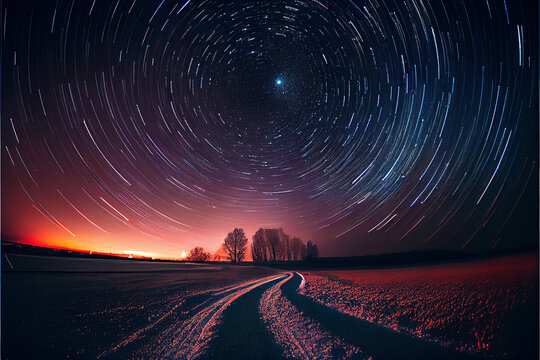 Astrophotography, Long exposure, sky, stars