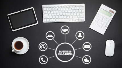 Concept of Business Relations with a business objects.