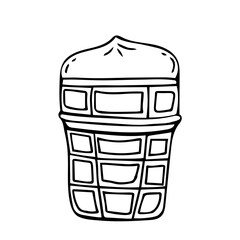 vector ice cream illustrations drawn by hand isolated on background - Vector doodle