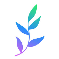 botanical gradient icon