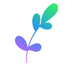 botanical gradient icon