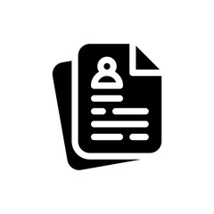 cv glyph icon