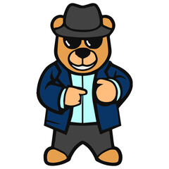 Gangster Teddy Bear 