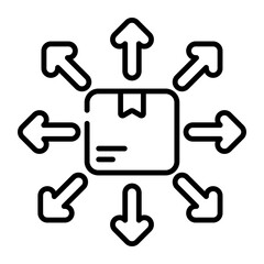 Parcel distribution vector in modern style