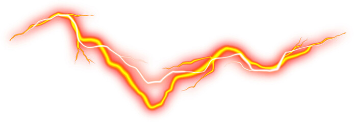 transparent neon orange abstract line effect