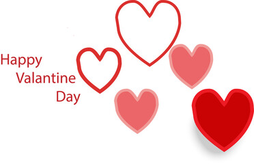 text  heart and whiteh background with heart for happy valantine day  png file