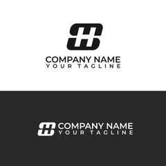 Alphabet letters Initials Monogram logo vector HS, SH