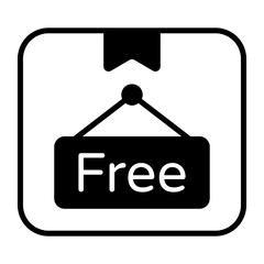 Free delivery vector in trendy style, modern icon for premium use