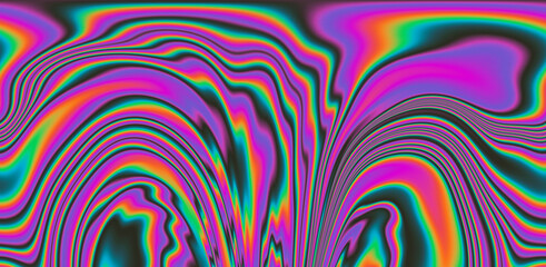 Abstract psychedelic background with rainbow smudges and stains, like on gasoline film.